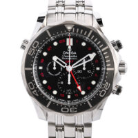 オメガ シーマスター 300 コーアクシャル GMT クロノグラフ 212.30.44.52.01.001