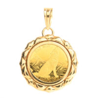 K24YG/K18YG　レッドウルフ＆コンドル 1/25oz