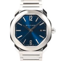 ブルガリ/オクト41/OC41S/ブルー/ステンレス/中古A品/時計・腕時計