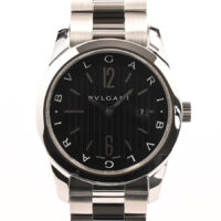 ブルガリ/ソロテンポ/ST30S/ブラック/ステンレス/中古A品/時計・腕時計