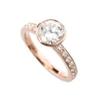 K18PG　ダイヤ リング