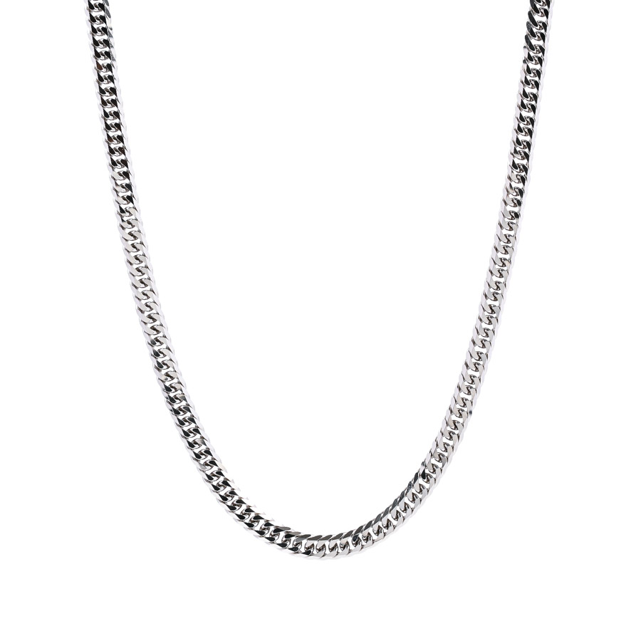 Pt850　喜平ネックレス 6面ダブル